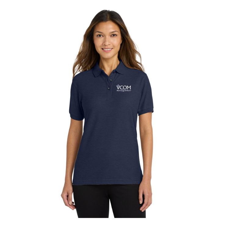 Silk Touch Short Sleeve Women's Polo with Left Chest Embroidery